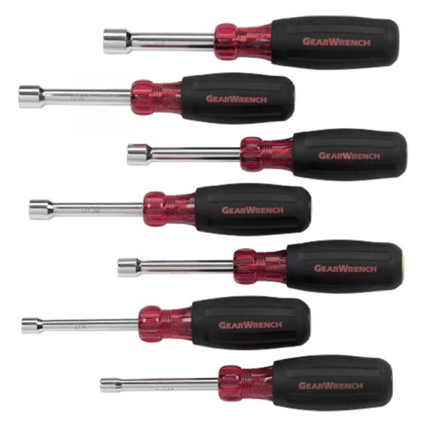 GearWrench® - 7-piece 3/16" to 1/2" Multi Material Handle Hollow Shaft Nut Driver Set