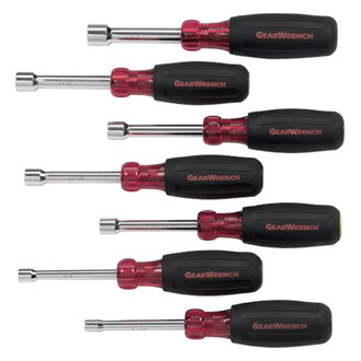 GearWrench® - 7-piece 3/16" to 1/2" Multi Material Handle Hollow Shaft Nut Driver Set