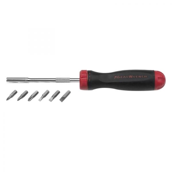 GearWrench® - GearDriver™ 7-piece Multi Material Handle Ratcheting Multi-Bit Screwdriver Kit