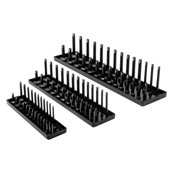 GearWrench® - 1/4"-1/2" Drive Black Socket Tray Set (3 Pieces)