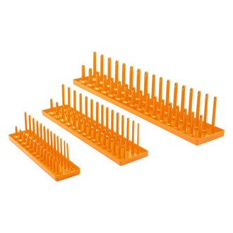 GearWrench® - 1/4"-1/2" Drive Orange Socket Tray Set (3 Pieces)
