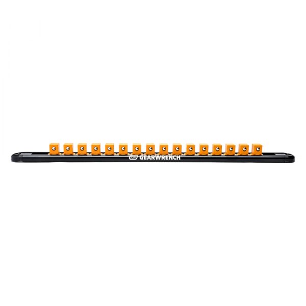 GearWrench® - 1/4" Drive 14-Slot Black Magnetic Socket Rail