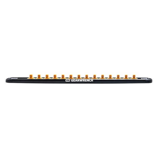 GearWrench® - 3/8" Drive 14-Slot Black Magnetic Socket Rail