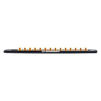 GearWrench® - 3/8" Drive 14-Slot Black Magnetic Socket Rail