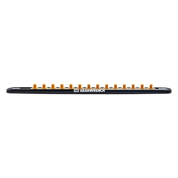 GearWrench® - 1/2" Drive 14-Slot Black Magnetic Socket Rail
