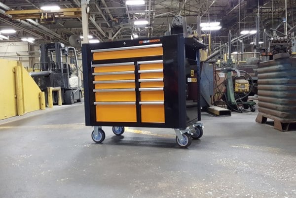 GearWrench® 83169 - Black/Orange Rolling Tool Cabinet (43
