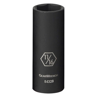 GearWrench® 84324N - 3/8" Drive 7/16" 6-Point Deep Impact Socket