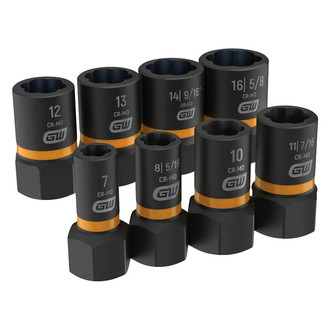 GearWrench® - Bolt Biter™ 8-piece 1/4" and 3/8" Drive 5/16" to 5/8" Impact Bi-Directional Bolt Extractor Set