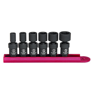GearWrench® - 1/4" Drive SAE 6-Point Standard Impact U-Joint Set (6 Pieces)