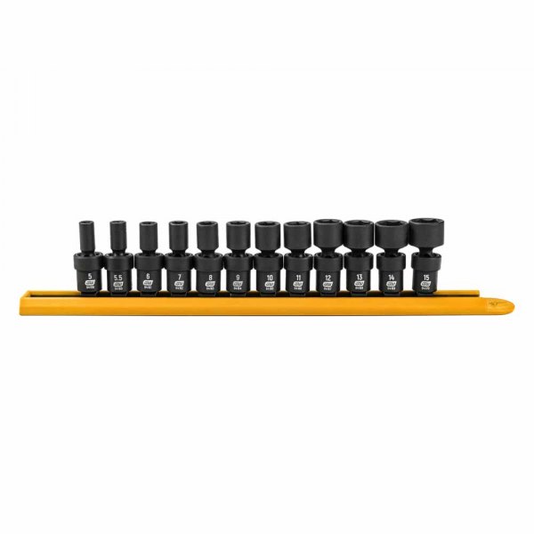 GearWrench® - (12 Pieces) 1/4" Drive Metric 6-Point Impact U-Joint Set