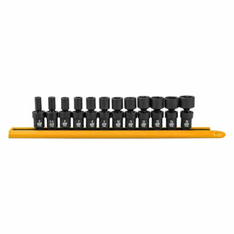 GearWrench® - 1/4" Drive Metric 6-Point Standard Impact U-Joint Set (12 Pieces)