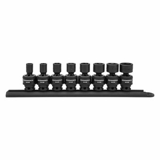 GearWrench® - 3/8" Drive SAE 6-Point Standard Impact U-Joint Set (8 Pieces)