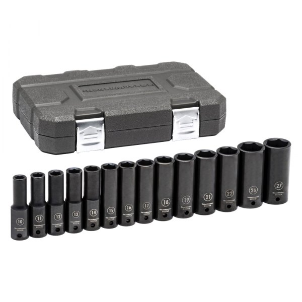 GearWrench® - (14 Pieces) 1/2" Drive Metric 6-Point Impact Socket Set
