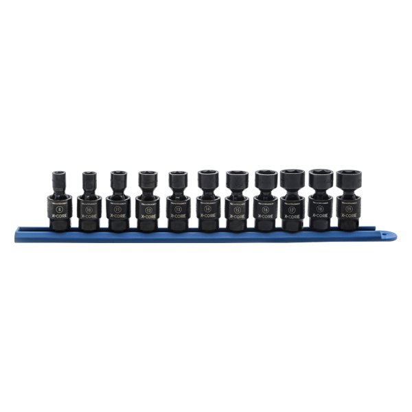 GearWrench® - X-Core™ (11 Pieces) 3/8" Drive Metric 6-Point Impact U-Joint Set