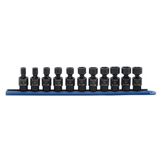 GearWrench® - X-Core™ 3/8" Drive Metric 6-Point Standard Impact U-Joint Set (11 Pieces)