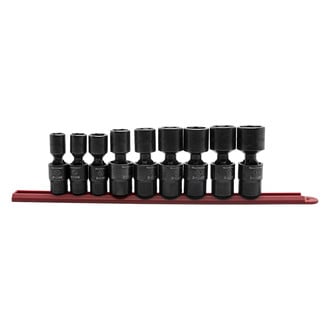 GearWrench® - X-Core™ 1/2" Drive SAE 6-Point Standard Impact U-Joint Set (9 Pieces)
