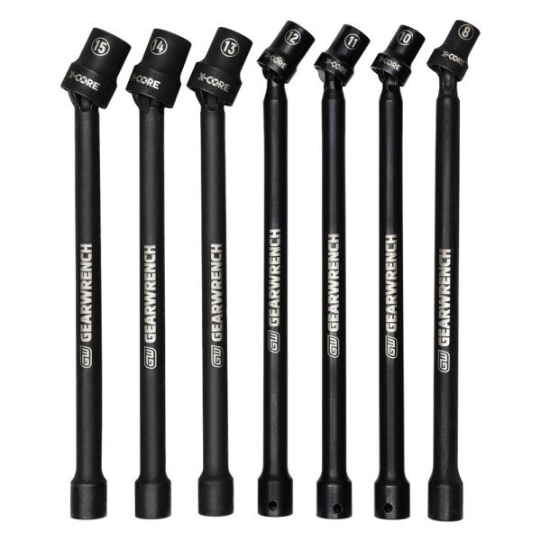 GearWrench® - X-Core™ (7 Pieces) 3/8" Drive Metric 6-Point Impact U-Joint Impact Extension Set