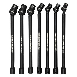 GearWrench® - X-Core™ 3/8" Drive Pinless Impact U-Joint Impact Extension Set (7 Pieces)