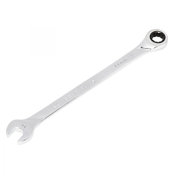 GearWrench® - 11 mm 12-Point Straight Head 72-Teeth Ratcheting Long Pattern Combination Wrench