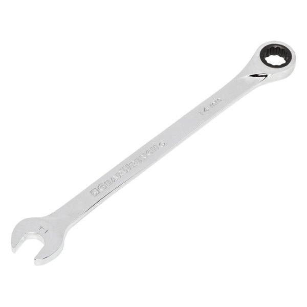 GearWrench® - 14 mm 12-Point Straight Head 72-Teeth Ratcheting Long Pattern Combination Wrench