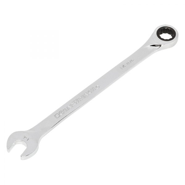 GearWrench® - 14 mm 12-Point Straight Head 72-Teeth Ratcheting Long Pattern Combination Wrench
