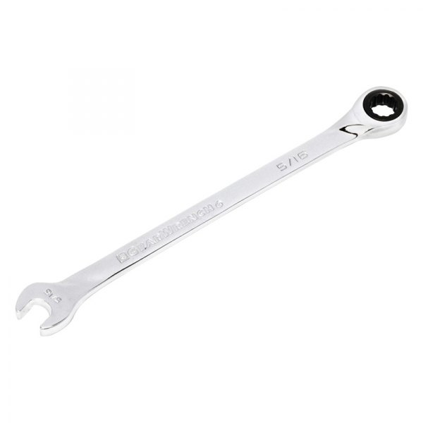 GearWrench® - 5/16" 12-Point Straight Head 72-Teeth Ratcheting Long Pattern Combination Wrench