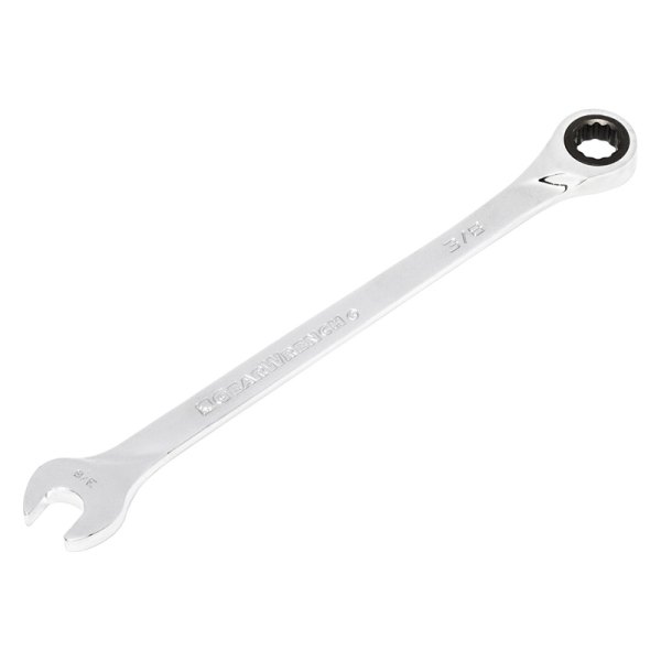 GearWrench® - 3/8" 12-Point Straight Head 72-Teeth Ratcheting Long Pattern Combination Wrench
