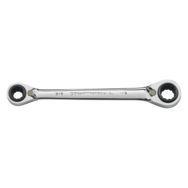 GearWrench® - QuadBox™ 5/16" to 1/2" 12-Point Straight Head Reversible Ratcheting Quad Box End Wrench