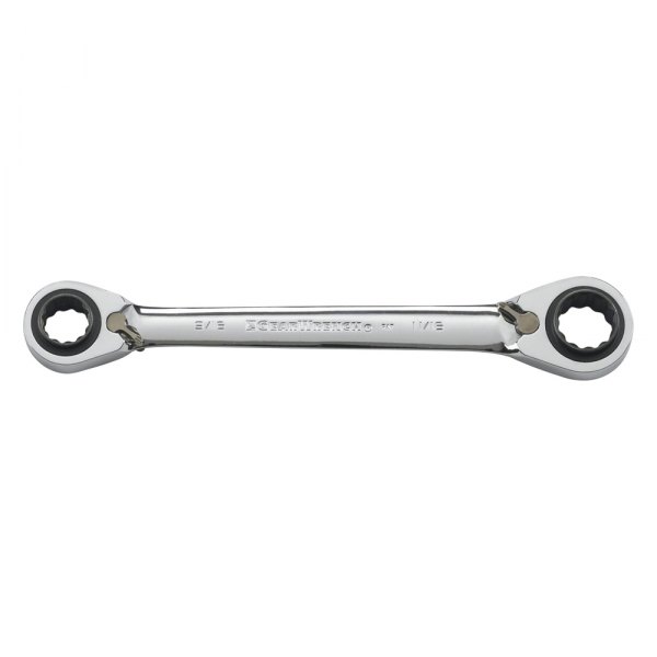 GearWrench® - QuadBox™ 9/16" to 3/4" 12-Point Straight Head Reversible Ratcheting Quad Box End Wrench