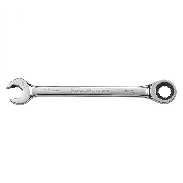 GearWrench® - 11 mm 12-Point Straight Head Open End 72-Teeth Ratcheting Combination Wrench