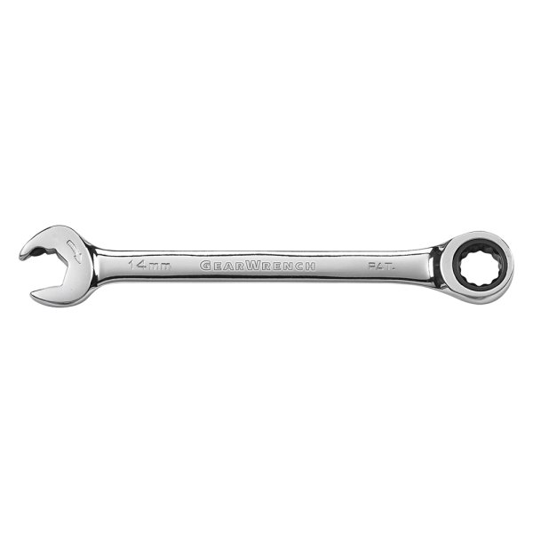 GearWrench® - 14 mm 12-Point Straight Head Open End 72-Teeth Ratcheting Combination Wrench