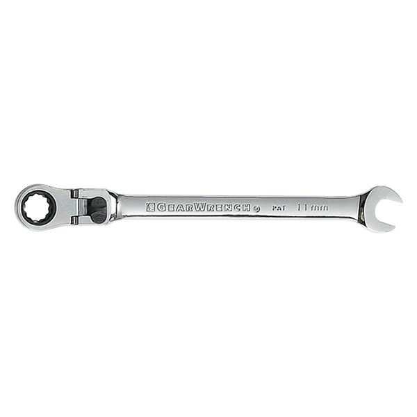 GearWrench® - 11 mm 12-Point Locking Flexible Head 72-Teeth Ratcheting Combination Wrench