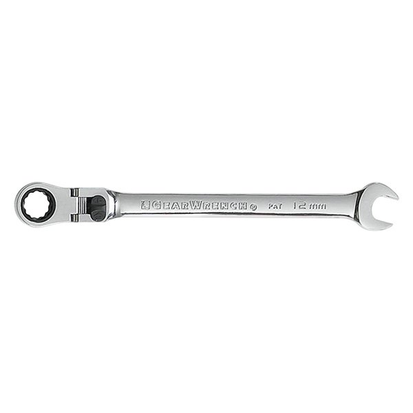 GearWrench® - 12 mm 12-Point Locking Flexible Head 72-Teeth Ratcheting Combination Wrench