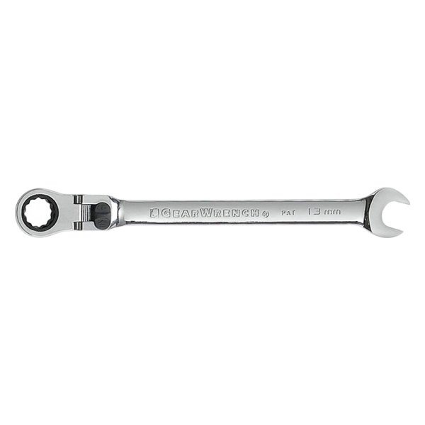 GearWrench® - 13 mm 12-Point Locking Flexible Head 72-Teeth Ratcheting Combination Wrench