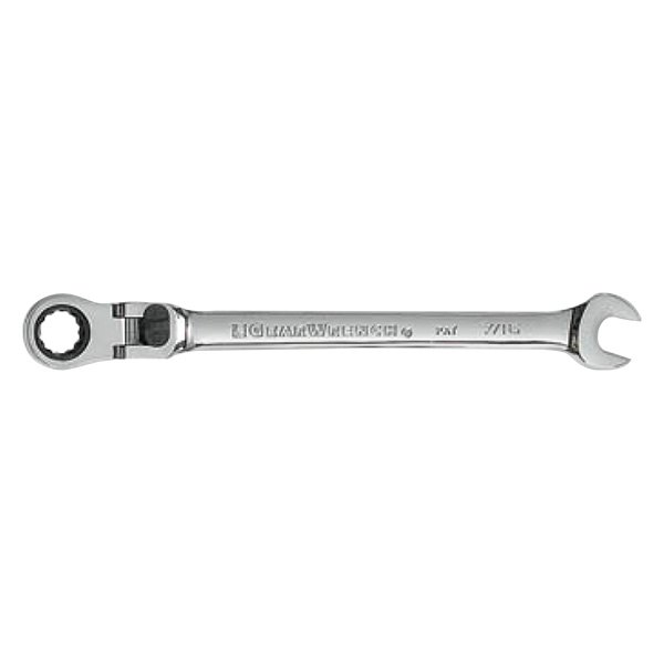 GearWrench® - 7/16" 12-Point Locking Flexible Head 72-Teeth Ratcheting Combination Wrench