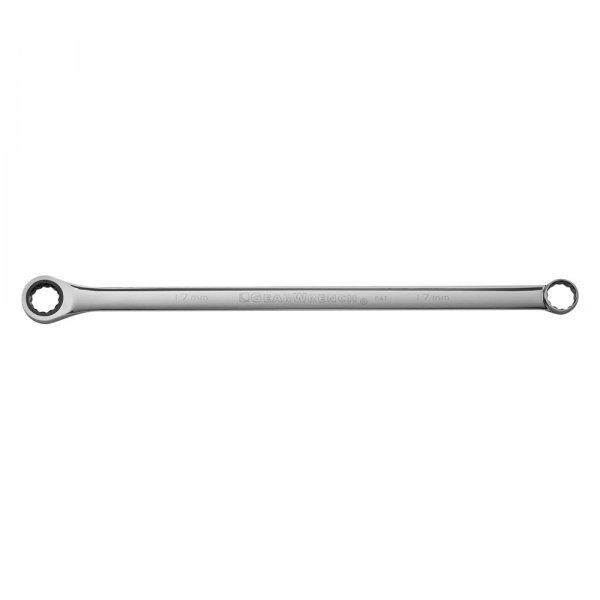 GearWrench® - GearBox™ 5/16" 12-Point Straight Head 72-Teeth Ratcheting Long Pattern Chrome Double Box End Wrench