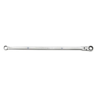 GearWrench® - 120XP™ GearBox™ 9 mm Spline Flexible Head 120-Teeth Ratcheting Long Pattern Chrome Double Box End Wrench