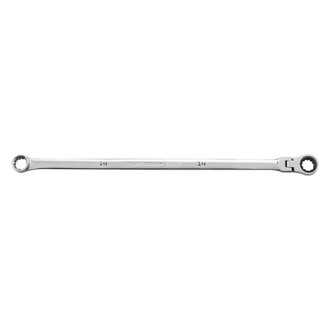 GearWrench® - 120XP™ GearBox™ 14 mm Spline Flexible Head 120-Teeth Ratcheting Long Pattern Chrome Double Box End Wrench