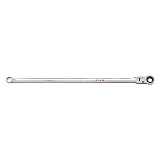GearWrench® - 120XP™ GearBox™ 5/16" Spline Flexible Head 120-Teeth Ratcheting Long Pattern Chrome Double Box End Wrench
