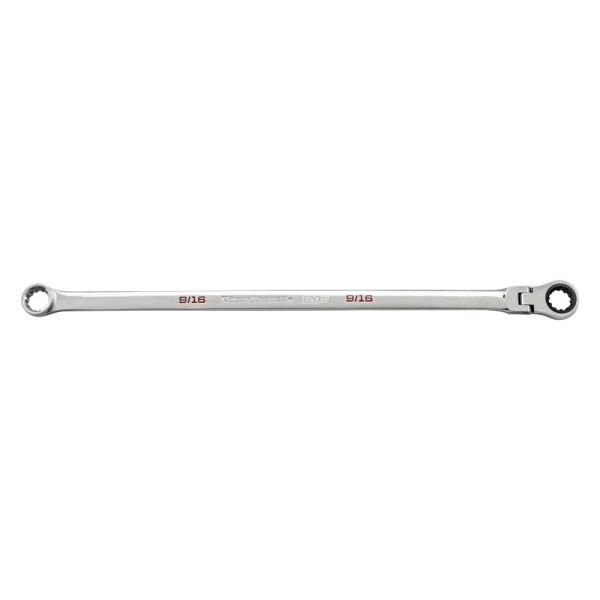 GearWrench® - 120XP™ GearBox™ 9/16" Spline Flexible Head 120-Teeth Ratcheting Long Pattern Chrome Double Box End Wrench