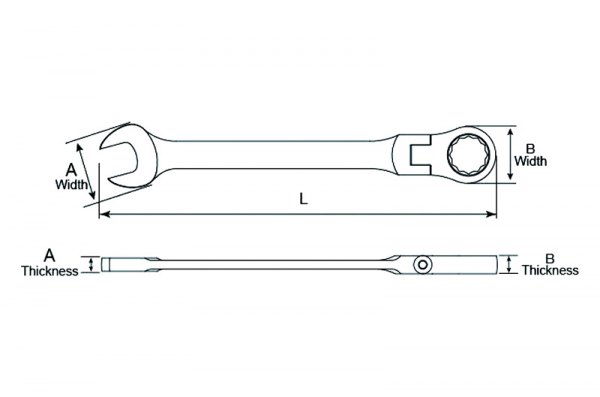 GearWrench® 86208 - 120XP™ 8 mm Spline Flexible Head 120