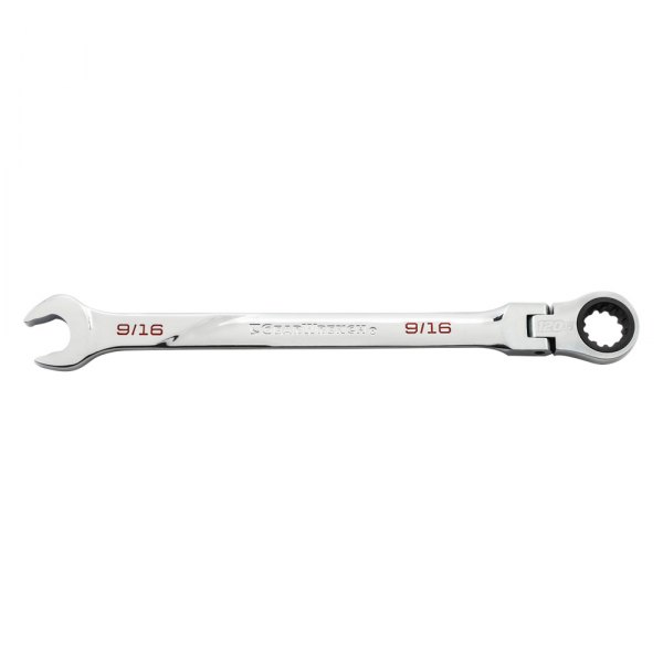 GearWrench® - 120XP™ 9/16" Spline Flexible Head 120-Teeth Ratcheting Chrome Combination Wrench