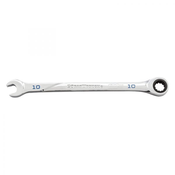 GearWrench® - 120XP™ 10 mm Spline Straight Head 120-Teeth Ratcheting Chrome Combination Wrench