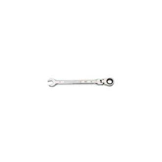 GearWrench® - Metric 12-Point Flexible 90-Teeth Ratcheting Full Polish Chrome Combination Wrench
