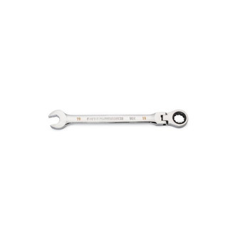 GearWrench® - 19 mm 12-Point Flexible 90-Teeth Ratcheting Full Polish Chrome Combination Wrench