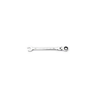 GearWrench® - 1/2" 12-Point Flexible 90-Teeth Ratcheting Full Polish Chrome Combination Wrench