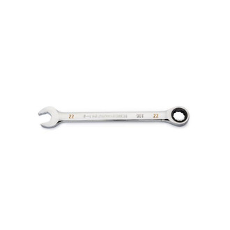 GearWrench® - 22 mm 12-Point Straight 90-Tooth Ratcheting Combination Wrench