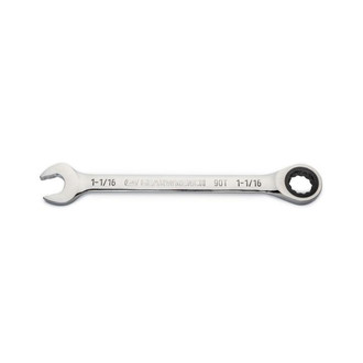 GearWrench® - 1-1/16" 12-Point Straight 90-Tooth Ratcheting Combination Wrench
