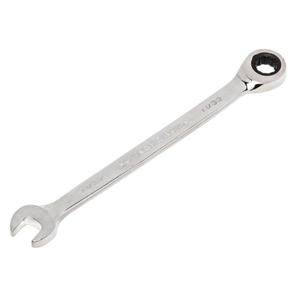 GearWrench® - 11/32" 12-Point Straight Head 72-Teeth Ratcheting Combination Wrench