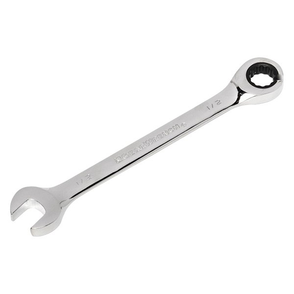 GearWrench® - 1/2" 12-Point Straight Head 72-Teeth Ratcheting Combination Wrench